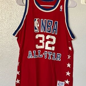 Sand knit medalist magic Johnson NBA all star jersey large